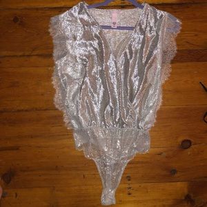 Victoria’s Secret Silver Bodysuit